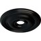 Ekena Millwork Bradford Ceiling Medallion (Fits Canopies up to 4 3/8"), 18 1/8"OD x 3 3/4"ID x 1 1/8"P, Jet Black CM18BRBLF - alternate 4